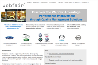 Webfair AG - Corporate Website